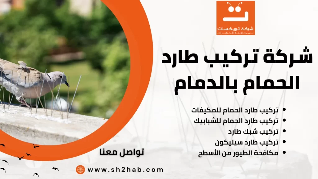 شركة تركيب طارد الحمام بالدمام