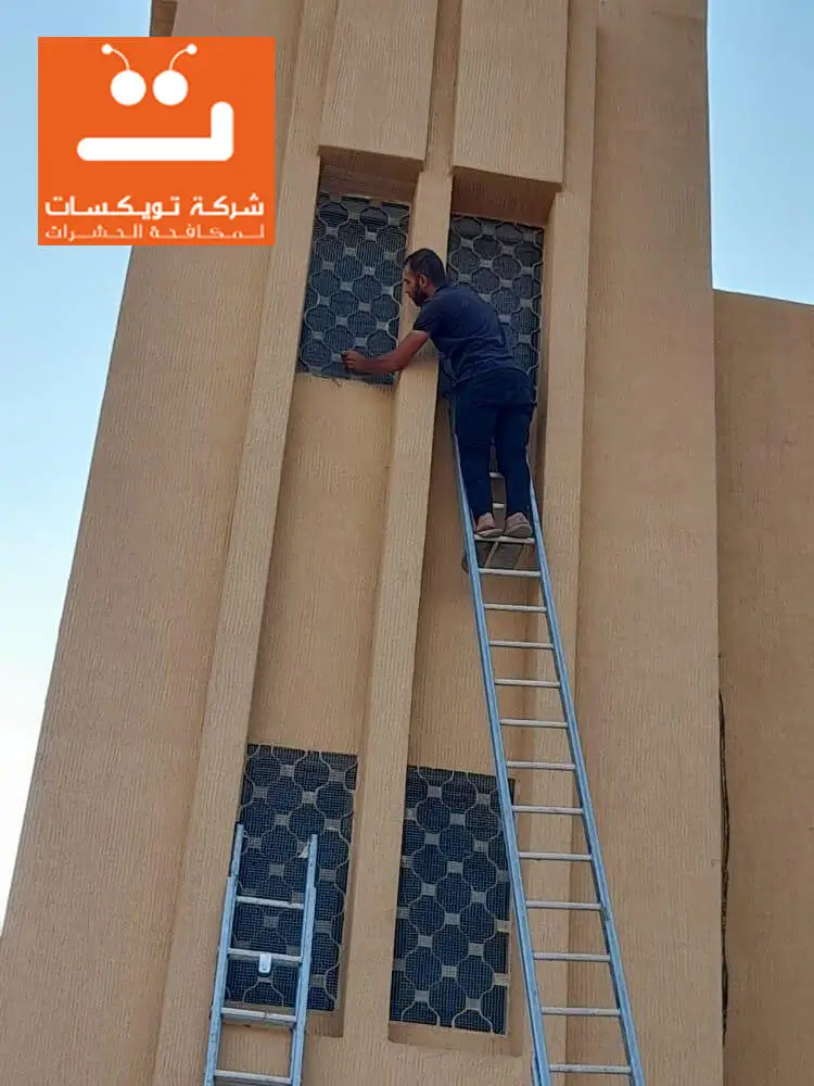 تركيب شبك طارد الحمام